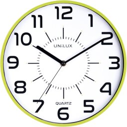 Unilux Pop horloge murale, diamètre 30 cm, vert