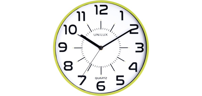 Unilux Pop horloge murale, diamètre 30 cm, vert