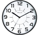 Unilux Pop Wanduhr Ø30cm schwarz