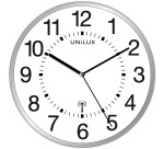 Unilux Maxi Radio-Controlled Wall Clock Ø37.5cm Light Gray/White