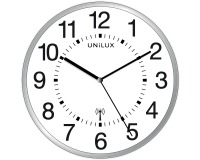 Horloge murale Unilux Maxi Radio-contrôlée Ø37,5cm gris clair/ blanc