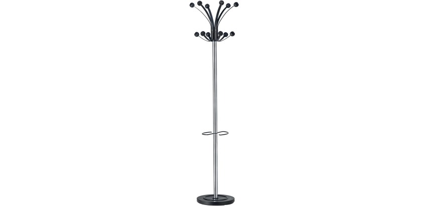 Unilux crochet Hakea, noir et chrome