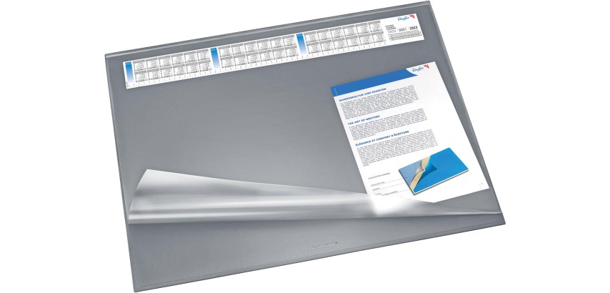 Desk pad SYNTHOS VSP, 52 x 65 cm, grey