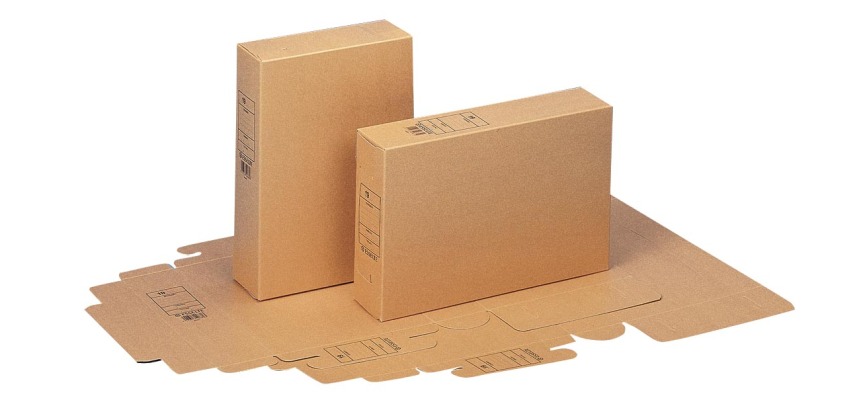 Esselte A4 Archive Box with Brown Print