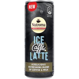 Nutroma Ice Caffè Latte, canette de 25 cl, paquet de 12 pièces