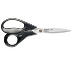 Maped Schere Advanced, 18 cm, rechts, spitze Enden, Edelstahl, schwarz, Blister mit 1 Stück
