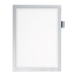 Cadre d'affichage Duraframe Durable A4 Magnetique Note argent