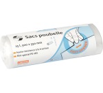 Universal Plus Müllsack, 7 Mikron, Größe 50 x 55 cm, 25 Liter, transparent, Rolle mit 50 Stück