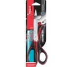 Maped ciseaux Advanced Softgel, ft 21 cm, droite, bouts pointus, inox, noir/rouge, blister de 1 pièce