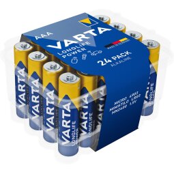 Varta batterij Longlife Power AAA, pak van 24 stuks