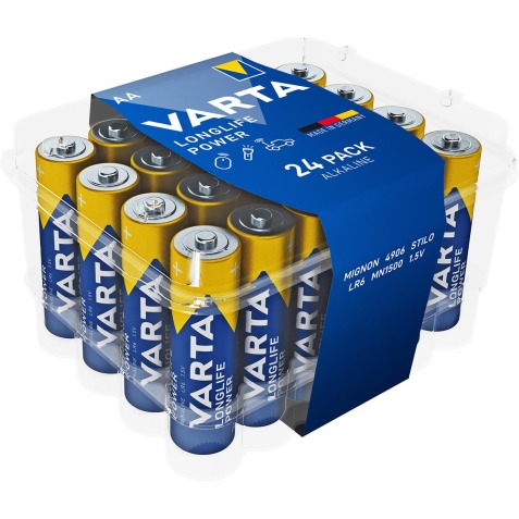 Varta pile Longlife Power AA, paquet de 24 pièces