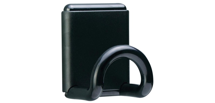 Magnetic coat hook Unilux 1 black hook