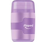 Maped sharpener + eraser Connect Soft Touch, pastel color, blister pack