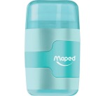 Maped sharpener + eraser Connect Soft Touch, pastel color, blister pack