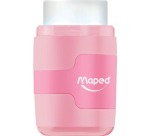Maped sharpener + eraser Connect Soft Touch, pastel color, blister pack