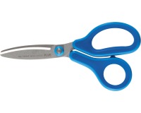 Plus FitCut Curve KIDS scissors, fluorine blades, 14.5 cm, blue, blister pack
