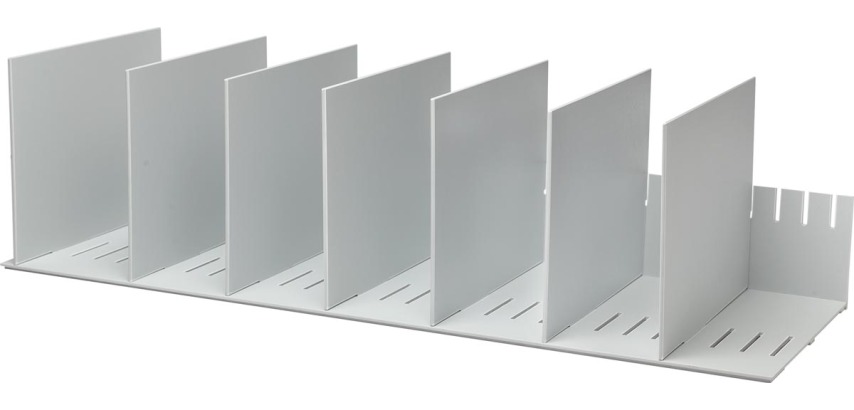 Paperflow sorter with removable dividers, 10 dividers, width 31.6 inches