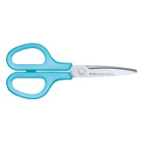 Plus FitCut Curve SMART schaar voor linkshandigen, 17,5 cm, blauw, op blister