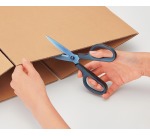 Plus FitCut Curve PREMIUM ciseaux, 17,5 cm, lames en titane, bleu, sous blister