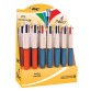 Bic 4 Colours Original stylo bille 4 couleurs, fine et moyen, 4 couleurs d'encre classique, boîte de 20 p