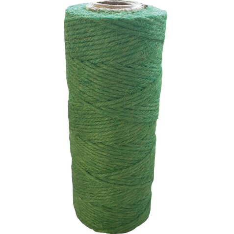 Jute bindtouw van 75 m, groen