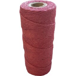 Ficelle de jute de 75 m, rouge