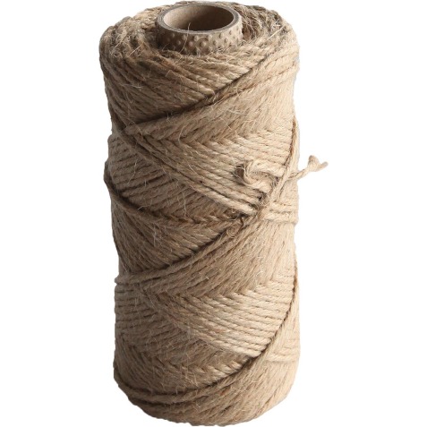 Jute bindtouw van 75 m, naturel