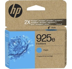 HP ink cartridge 925e, 800 pages, OEM 4K0W0PE, cyan