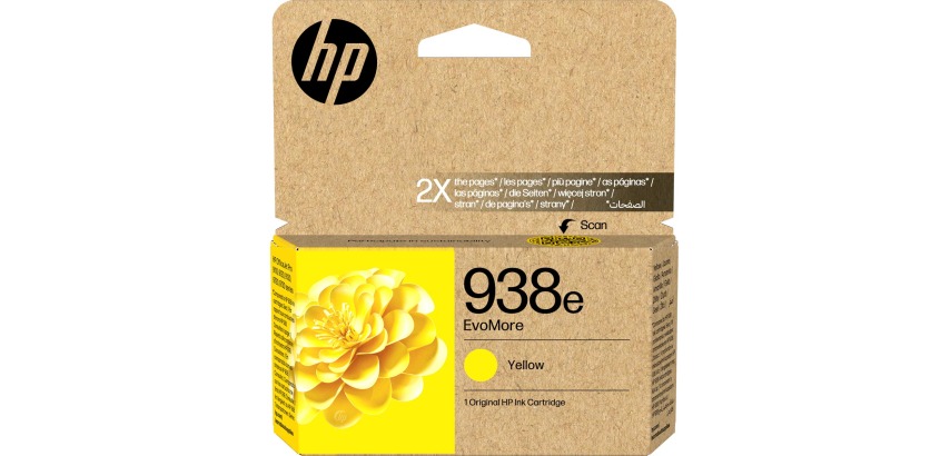 HP 938e Genuine Yellow Ink Cartridge EvoMore