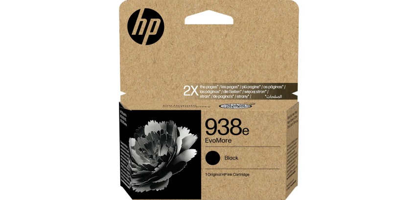 HP 938e ink cartridge, 3,100 pages, OEM 4S6Y2PE, black