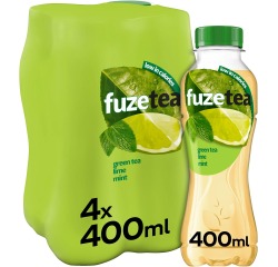 Fuze Tea boisson rafraîchissant, non pétillant,  bouteille de 40 cl, paquet de 24 pièces, citron vert men