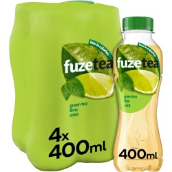 Fuze Tea boisson rafraîchissant, non pétillant,  bouteille de 40 cl, paquet de 24 pièces, citron vert men
