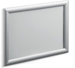Durable Outdoor poster frame, aluminum, silver, waterproof, size A4