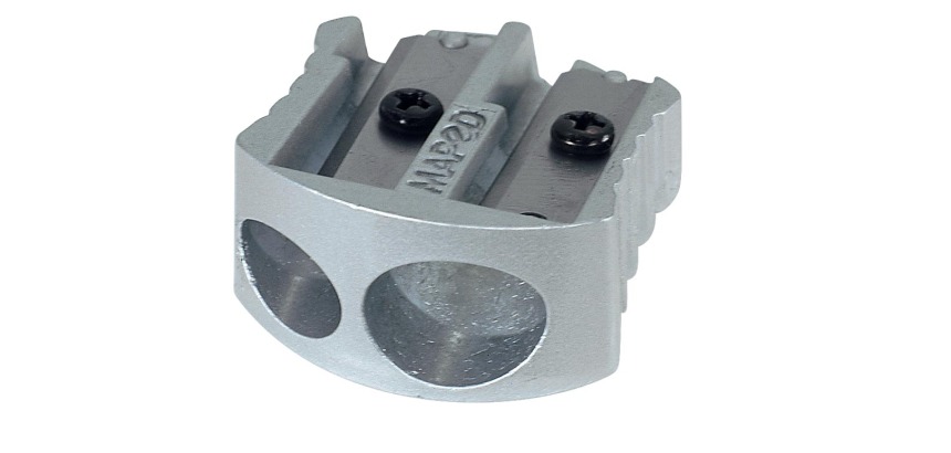 Maped Classic Pencil Sharpener, 2 Holes, Metal