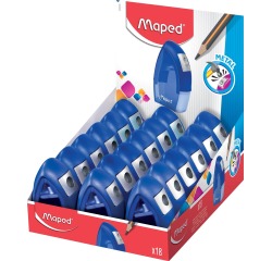 Maped taille-crayon Tonic Métal 1 trou, boîte de 18 pièces