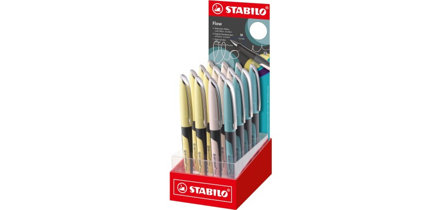 STABILO Flow MODERN OFFICE fountain pen, display of 16 pieces