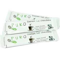 Puro sachets de poudre de cacao, du commerce équitable, 30 g, boîte de 100 pièces