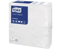 Tork serviettes Ft 30 x 30 cm, 1 pli, blanc, paquet de 100 pièces