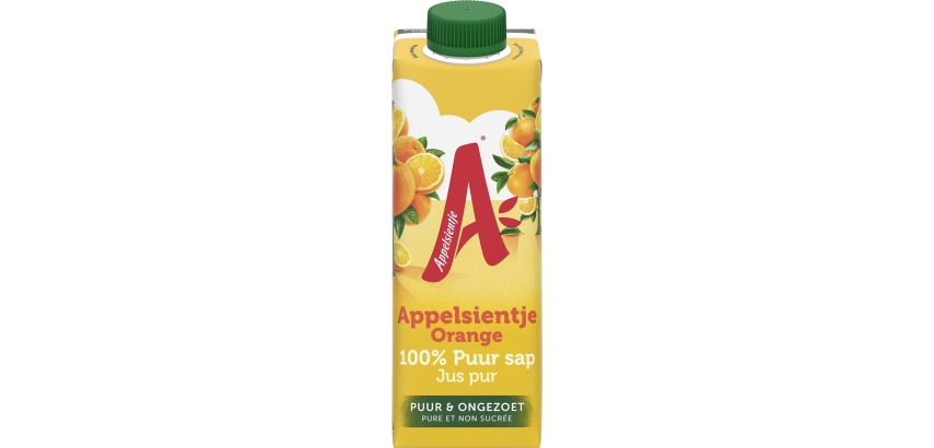 Appelsientje orange juice 33 cl, pack of 8 cartons
