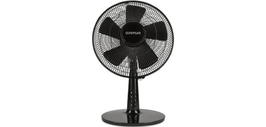 Black table fan 30, diameter 30 cm, black