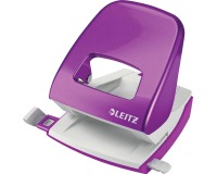 Leitz NeXXt Series WOW Perforateur de bureau, métal, 30 feuilles, pourpre, sous blister