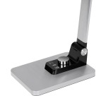 Hansa Breeze desk lamp, LED, silver