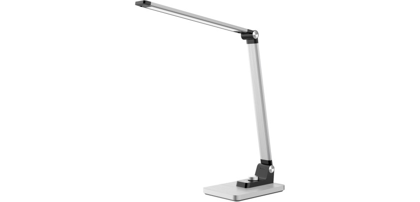 Hansa lampe de bureau Breeze, LED, argent