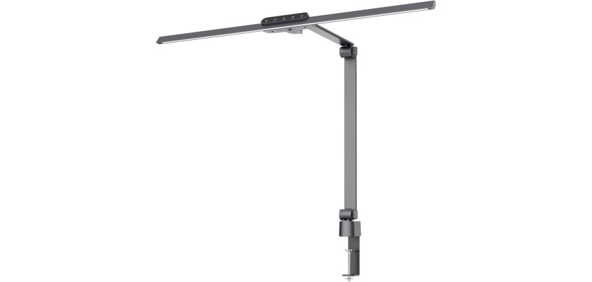 Hansa lampe de bureau Flow, LED, gris
