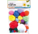 Folia Pompons sortiert 30 Stück verschiedene Farben und Formate