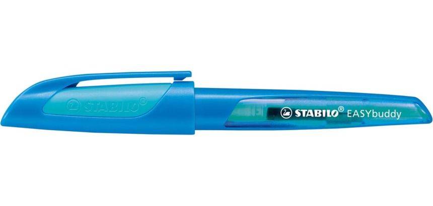 STABILO EASYbuddy fountain pen, light blue and dark blue