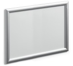 Haltbarer Outdoor-Plakatrahmen, aus Aluminium, silber, wasserdicht, Größe A3