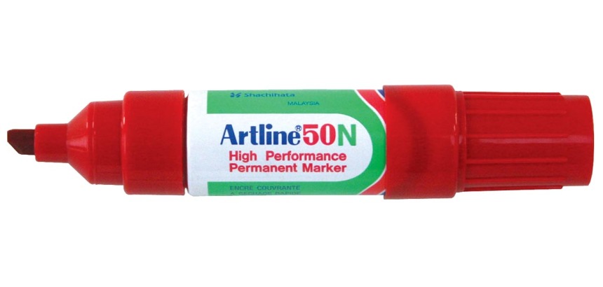 Artline Marqueur permanent 50N rouge
