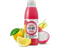 Vit Hit boisson vitaminée Immunitea Fruit du dragon, bouteille de 50 cl, paquet de 12 pièces