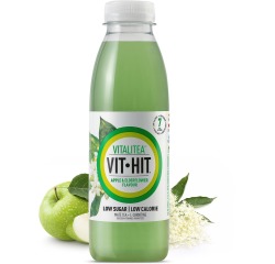 Vit Hit boisson vitaminée Lean & Green, bouteille de 50 cl, paquet de 12 pièces